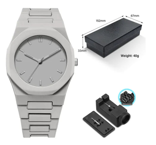 Phantom Black 41mm Quartz Watch by Jean Poedagar (One Set)
