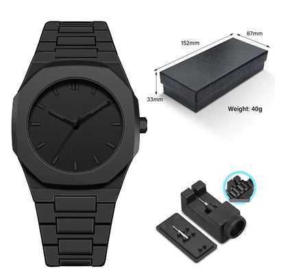 Phantom Black 41mm Quartz Watch by Jean Poedagar (One Set)